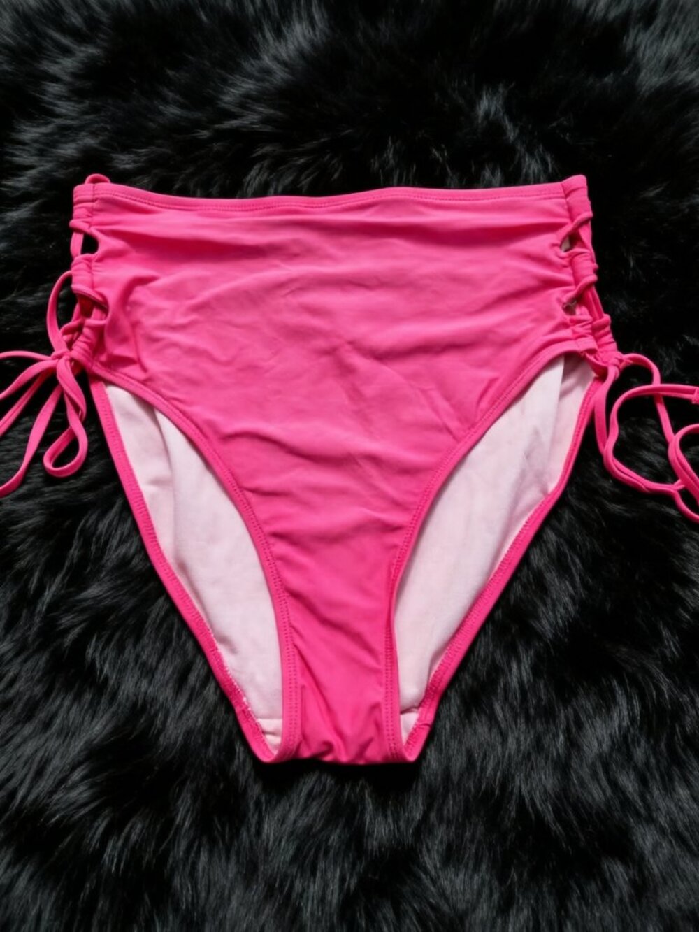 Size M 8/10 Women's Pink Bikini Bottom Bathing Suit Beach Pool Swimwear